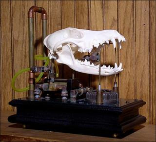 Illustration for article titled Biomechanical Sculptures are Part Mammal, Part Machine